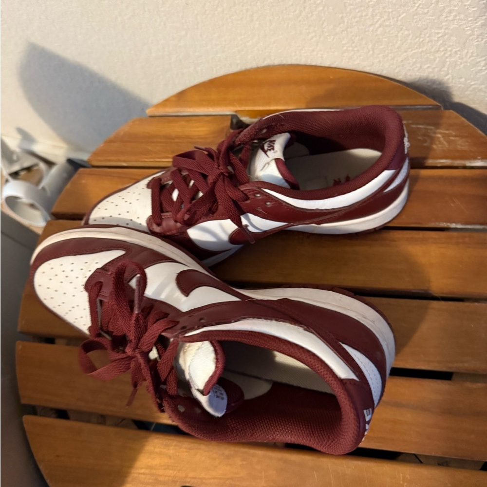 Nike Maroon and White Athletic Shoes - Picture 3 of 5